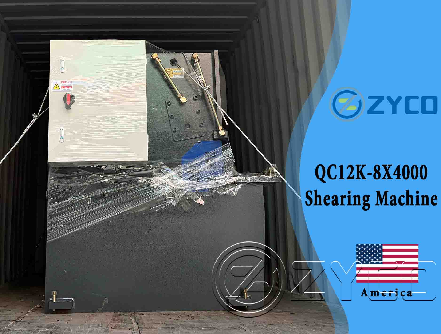 Гидравлические ножницы для листовой углеродистой стали America-QC12K 8X4000
