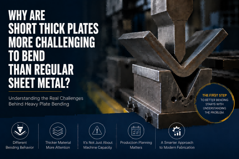 Why Are Short Thick Plates More Challenging to Bend Than Regular Sheet Metal?