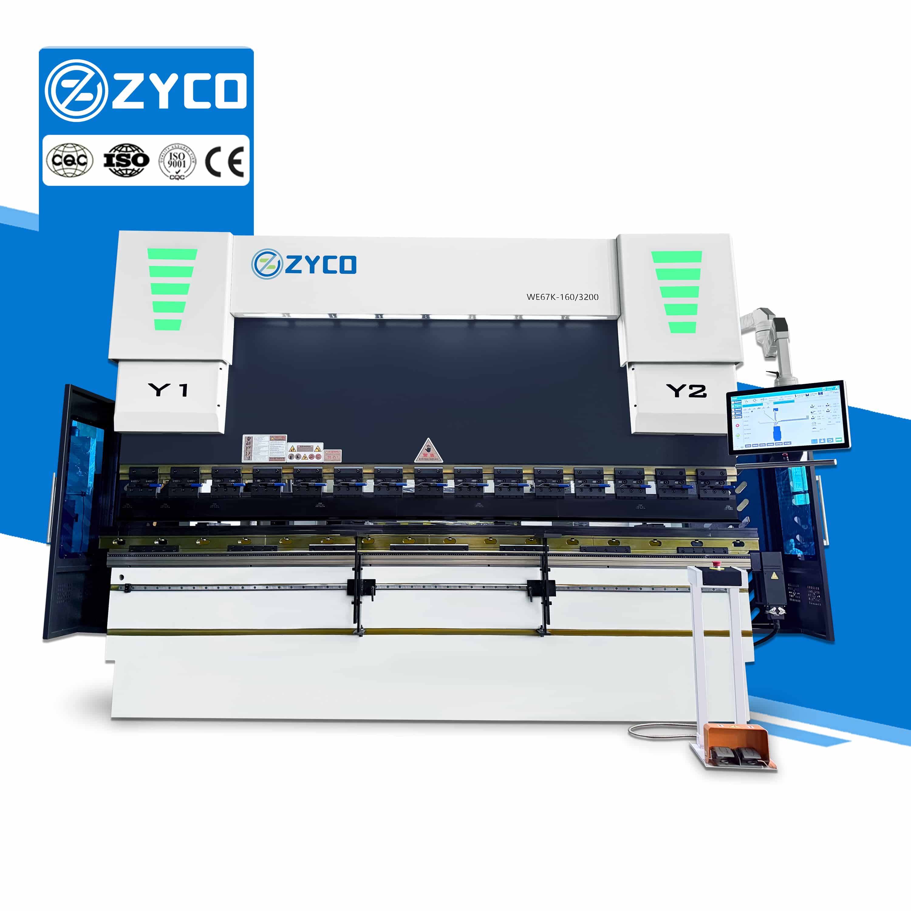 ZYCO Factory ET18 6+1 Axis CNC Hydraulic Bending Machine for Metal Steel Hydraulic Press Brake Machine